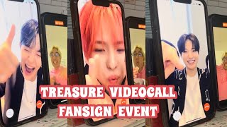 220501 TREASURE 트레저 VIDEOCALL FANSIGN EVENT [upl. by Enilraep]