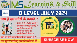 O Level kya hai  o level computer course in hindi  O Level Syllabus  All description MS Academy [upl. by Irrep]