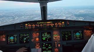 Air Canada a319 cockpit landing in Toronto [upl. by Billye]