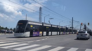 Line 5 LRV Eglinton Crosstown from Wynford Dr to Pharmacy Avenue [upl. by Fital]