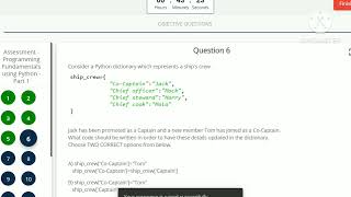 Programming Fundamentals using Python Part1 quotInfosys Springboardquot Assessment Solution 💯�curacy [upl. by Mohorva68]