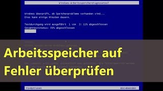 Windows 10 Arbeitsspeicher überprüfen [upl. by Terryl758]