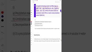 i Classsify the following reaction into different type a AgNO3  NaCl → AgCl  NaNO3 [upl. by Aivital]