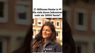 Wieviele Rentner bekommen mehr als 3000€  😱😱 erschreckendnachrichten politik rente2024 shorts [upl. by Katsuyama]