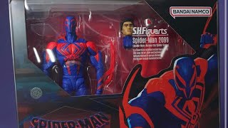 New sh figuarts spiderman 2099 package figure in hand images revealed [upl. by Marutani]