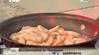 Receta para preparar Camarones al Coñac [upl. by Ayor]