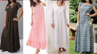 Latest Beautiful Nighty Designs 2020  Cotton Nighties  By Sahasra Creations [upl. by Leaw]