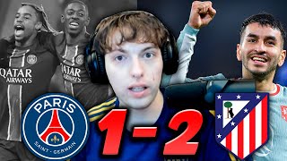 DAVOO XENEIZE REACCIONA PSG 1  2 ATLÉTICO MADRID l CHAMPIONS LEAGUE [upl. by Nalor]