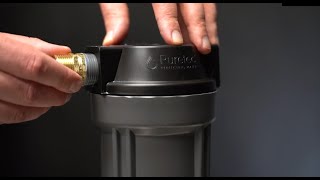 How to correctly install a fitting into a Puretec water filter housing [upl. by Katzen438]