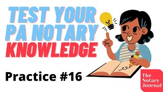 Pennsylvania Notary Test Practice Questions 16 [upl. by Salli]