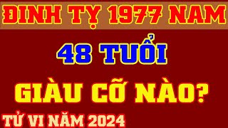 🔴 Tử Vi 2024 Tuổi Đinh Tỵ 1977 Nam Mạng  Giàu Cỡ Nào  Vượng Tài Lộc TV [upl. by Shayne118]