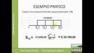 MATEMATICA FINANZIARIA LEZIONE 7 [upl. by Stepha621]