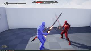 Unreal Engine 4 ALSv4 and Close Combat Swordsman [upl. by Rona832]