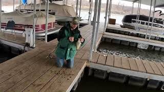 Dock Fishing Crappie Destination at Lake Eufaula Oklahoma [upl. by Pomona]