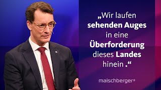 Hendrik Wüst CDU über eine MigrationsObergrenze die Kanzlerfrage und die AfD  maischberger [upl. by Raouf631]