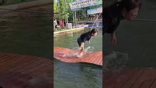 5063Fun at the 💦💦water park trampolinevlog Assument shorts [upl. by Roldan]