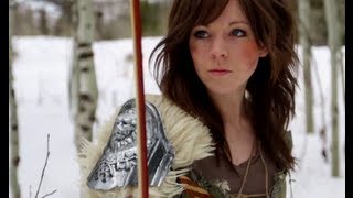 Lindsey Stirling amp Peter Hollens  Skyrim Official Music Video [upl. by Werdnael]