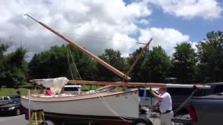 Herreshoff Scout mast raising [upl. by Letsyrk246]