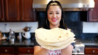 How to make The BEST Authentic Flour Tortillas From Scratch Recipe  SECRET TIP [upl. by Quillan]