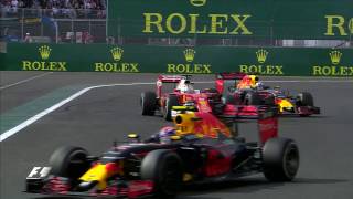 Vettel Verstappen And Ricciardo Battle In Mexico  Mexican Grand Prix 2016 [upl. by Lewse]