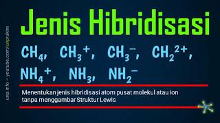 Cara Menentukan Jenis Hibridisasi Atom Pusat pada Molekul dan Ion yang Berikatan dengan H [upl. by Nanete]