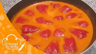 Pimientos del Piquillo con Bacalao y Salsa de Pimientos [upl. by Millan]