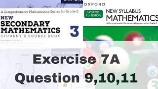 Exercise 7A  Question 91011  Pythagoras theorem  New Secondary Mathematics 3  Oxford D3 [upl. by Karlie]