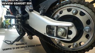 REVIEW GEARSET SSS DI VIXION R  NYESEL  DI DM AKUN RESMI SSS [upl. by Sira]