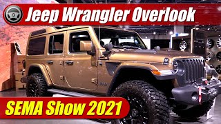 ThreeRow Jeep Wrangler Overlook wows SEMA Show [upl. by Gan876]