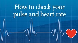 How to check your pulse and heart rate [upl. by Adnir]