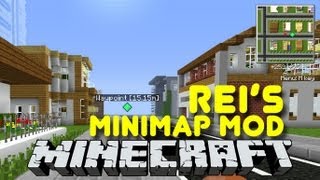 Minecraft Reis Minimap 132  Detailed Map Waypoint amp More [upl. by Bills]