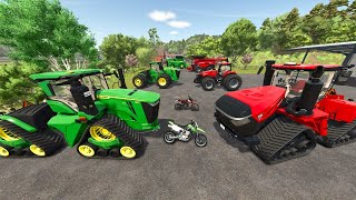 Farmers Battle with Tractors and Trucks  Farming Simulator 25 [upl. by Sacrod]