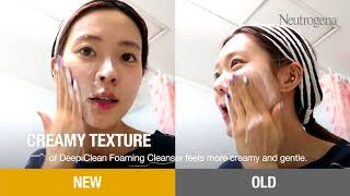 Neutrogena Deep Clean Foaming Cleansers New Formula [upl. by Celestia]