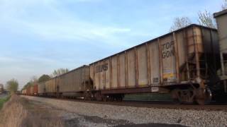 NS 9128 GE C449W leads Norfolk Southern 811 [upl. by Emmery455]