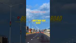 Borteyman Ashaley Botwe Road in Accra Ghana AkufoAddolegacy YearOfRoads [upl. by Idnal]