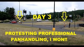 Professional Panhandlers CAUGHT Switching Plates I Flew A Sign Too And They Left  Jason Asselin [upl. by Uaeb]