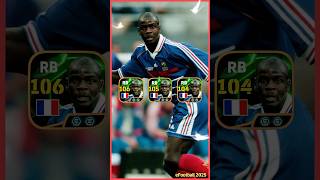 Lilian Thuram Max Level eFootball 2025 short efootball [upl. by Rhodie]