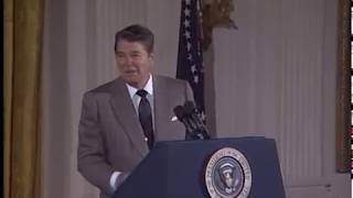 Compilation of President Reagans Humor from Selected Speeches 198189 [upl. by Bellew581]