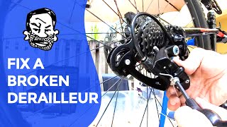 How to fix your bent derailleur hanger youre welcome bikehacks [upl. by Dis913]