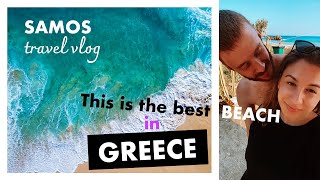 🌴 Best Beach in Greece Samos Islands SECRET Paradise vlog [upl. by Novonod908]