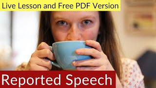 REPORTED SPEECH in English  ALL TENSES [upl. by Nnylyt]