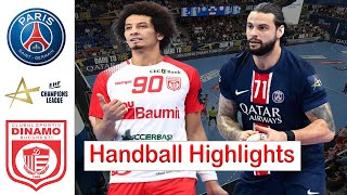 PSG Handball Vs Dinamo Bucuresti Handball Highlights EHF Champions League 2024 [upl. by Yennaiv]