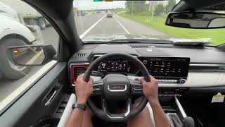 2024 GMC Canyon AT4X POV Test Drive 27 TURBOMAX [upl. by Einaeg]