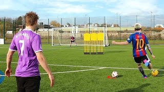 MESSI vs RONALDO FOOTBALL CHALLENGES [upl. by Wojcik]