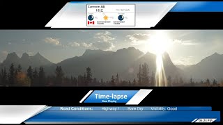 Canmore Alberta  Live  Timelapse  Three Sisters Lawrence Grassi and EEOR [upl. by Godfry255]