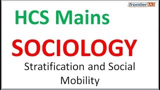 Sociology II Stratification and Social Mobility [upl. by Ayanet]