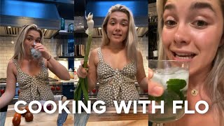 Florence Pugh  Cooking With Flo veggie concoction [upl. by Yanel]