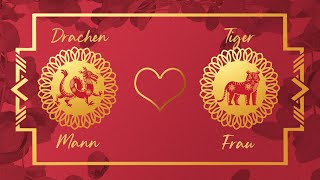 Chinesische Astrologie  Drachen Mann und Tiger Frau Partnerhoroskop  Liebe finden in 2021 [upl. by Rhiana]