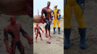 Spiderman vs Xmen Wolverine  Spiderman steps on the bomb  Marvel Toys [upl. by Norrek273]