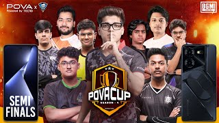 POVA CUP Season 4  SEMI FINALS  Day 1  BGMI  soul XSpark Entity Blind OG [upl. by Mw]